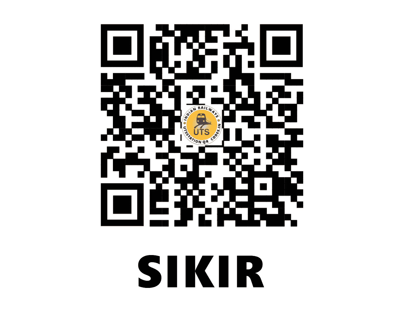 UTS QR Code for SIKIR - SFK - EO (ODISHA)