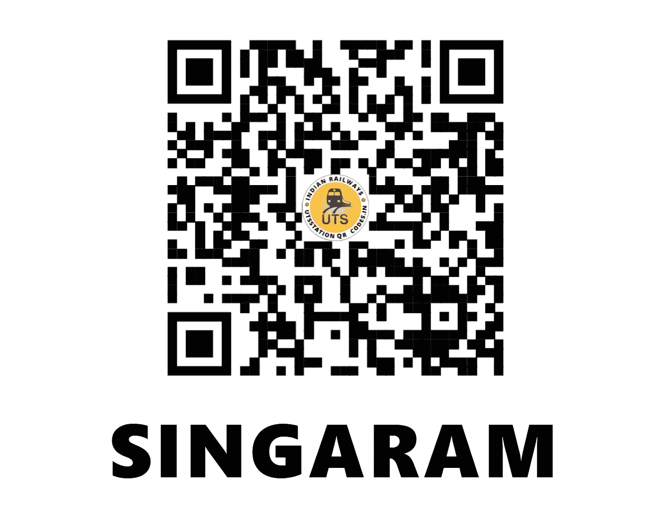 UTS QR Code for SINGARAM - SGRM - EO (ODISHA)