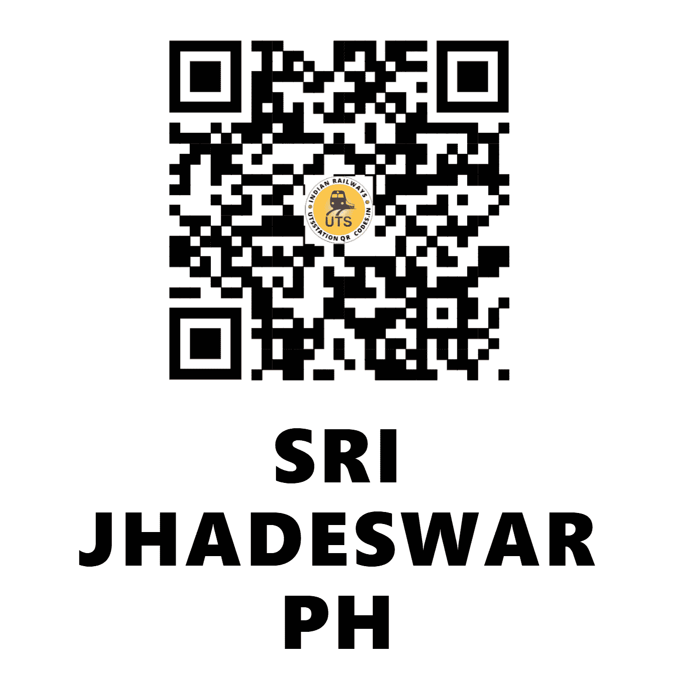 UTS QR Code for SRI JHADESWAR PH - SJDR - EO (ODISHA)