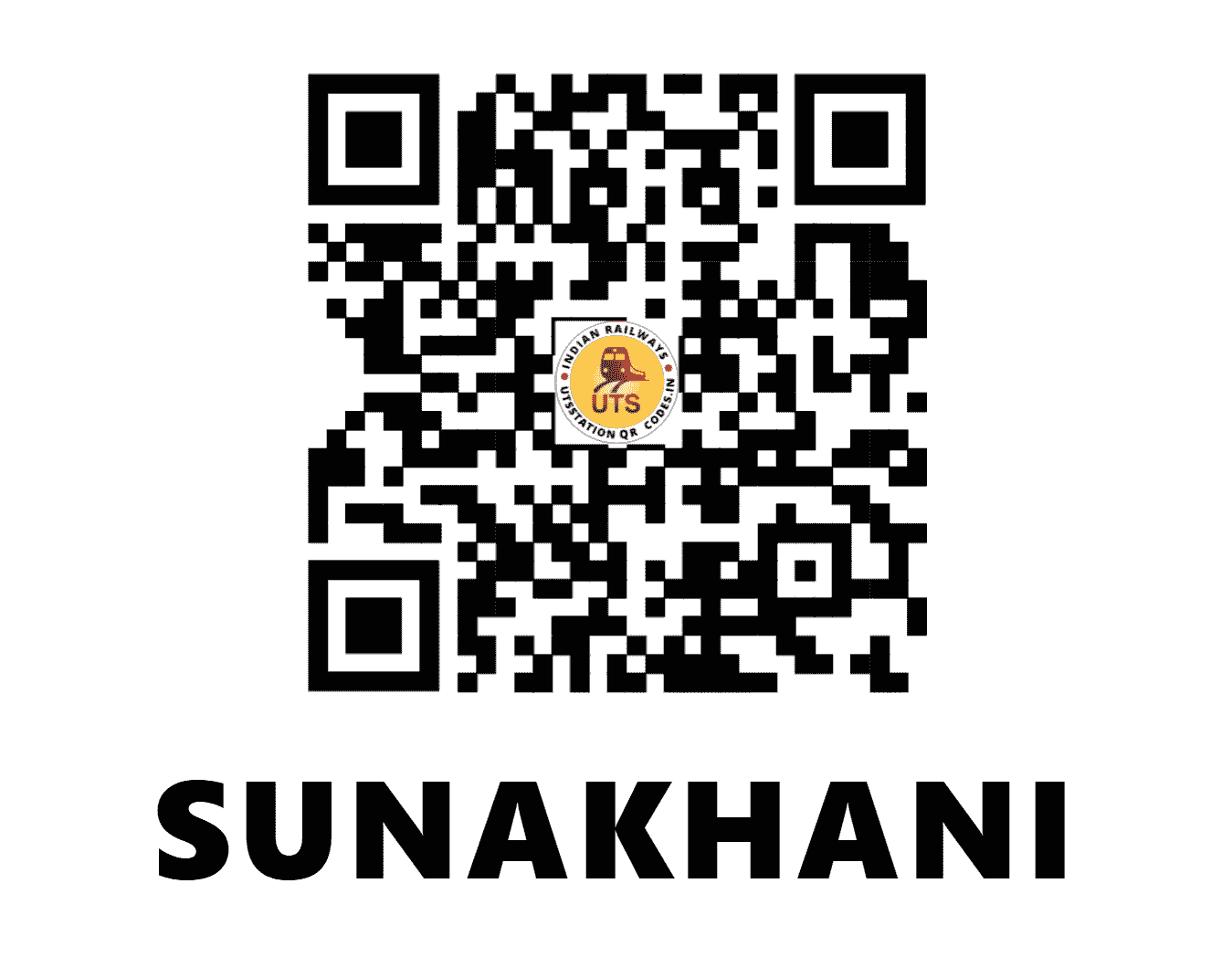 UTS QR Code for SUNAKHANI - SNKN - EO (ODISHA)