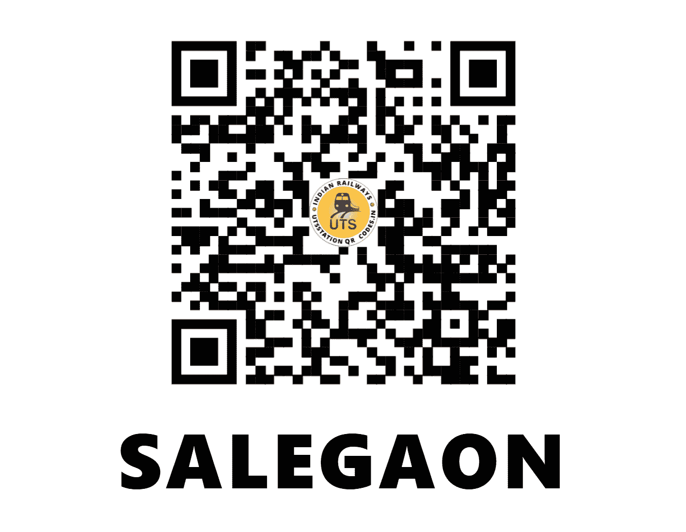 UTS QR Code for SALEGAON - SQQ - EO (ODISHA)