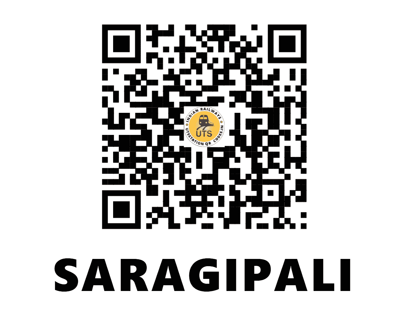 UTS QR Code for SARAGIPALI - SRGP - EO (ODISHA)