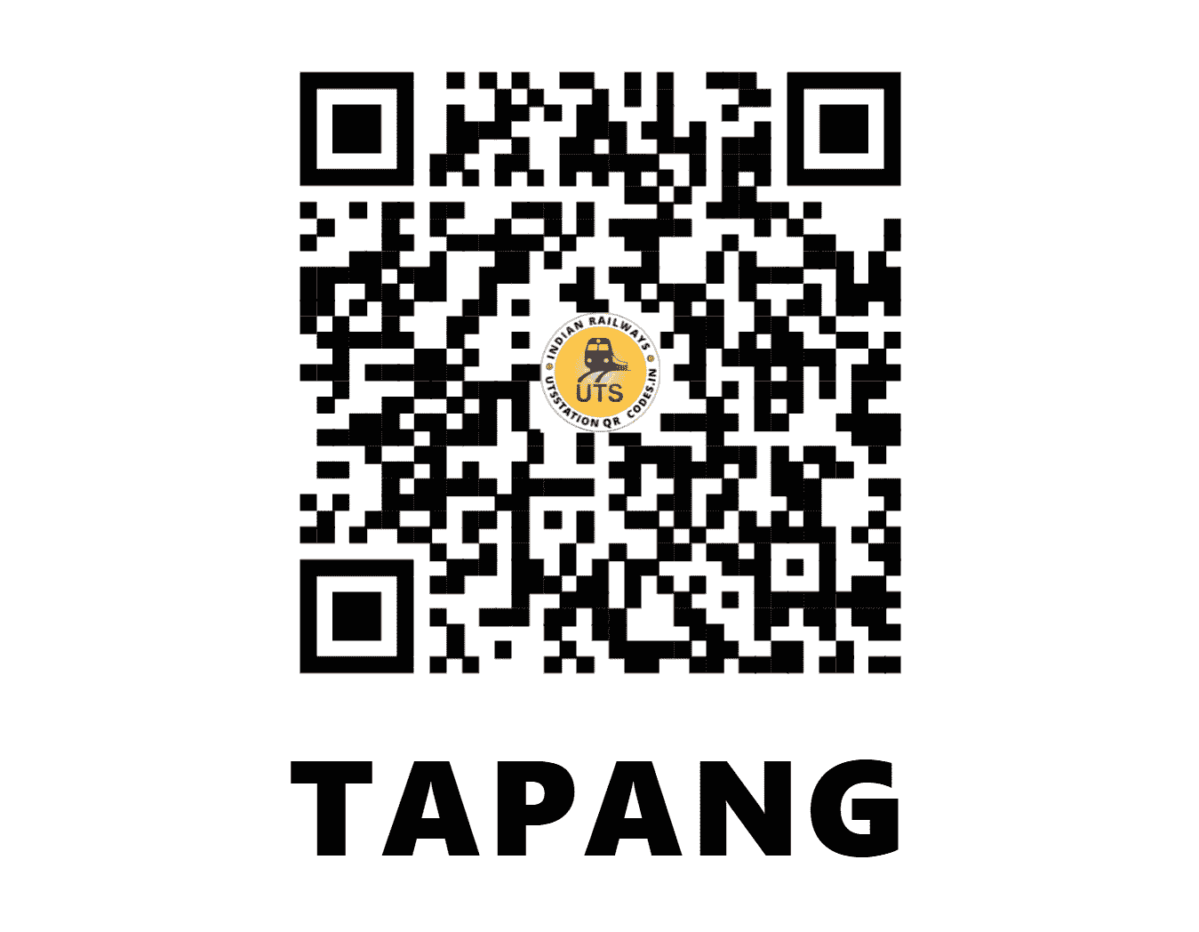 UTS QR Code for TAPANG - TAP - EO (ODISHA)