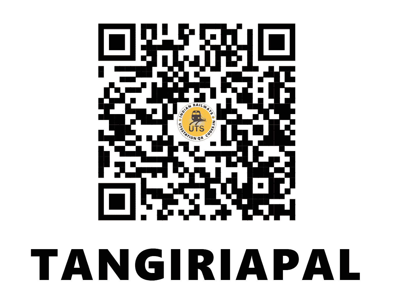 UTS QR Code for TANGIRIAPAL - TGRL - EO (ODISHA)