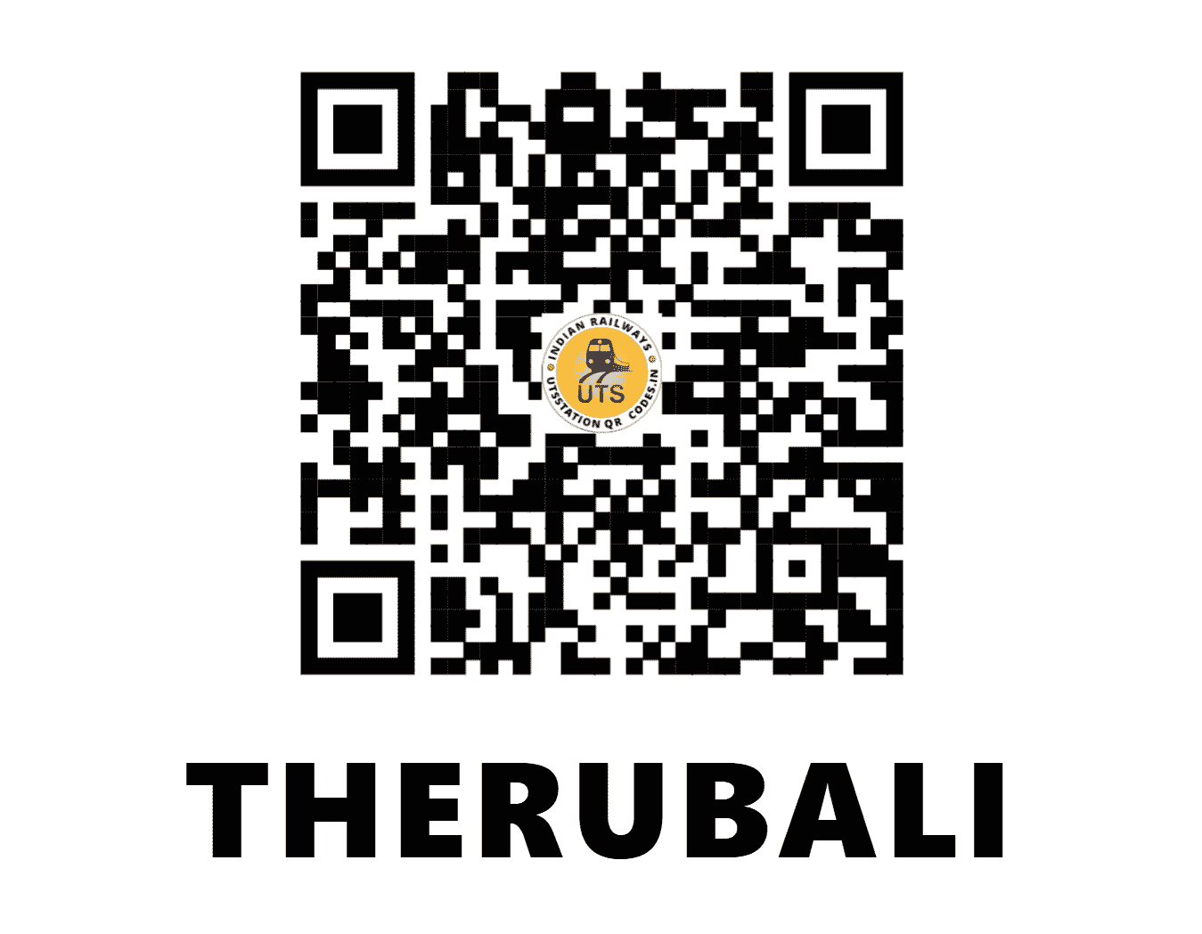 UTS QR Code for THERUBALI - THV - EO (ODISHA)