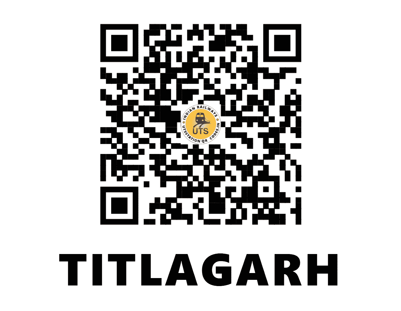 UTS QR Code for TITLAGARH - TIG - EO (ODISHA)