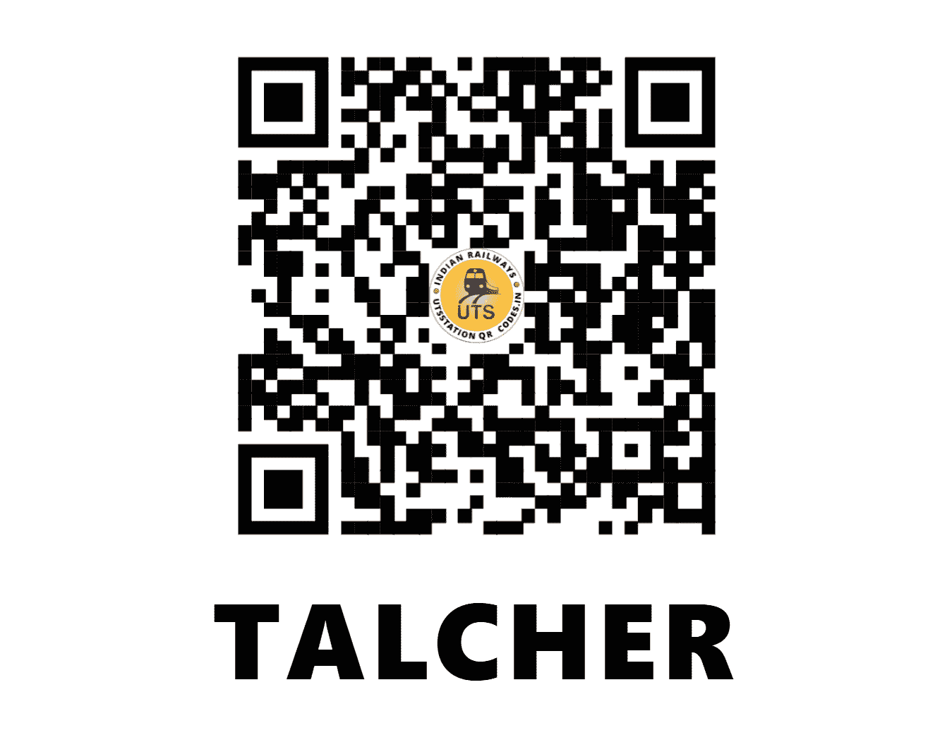 UTS QR Code for TALCHER - TLHR - EO (ODISHA)