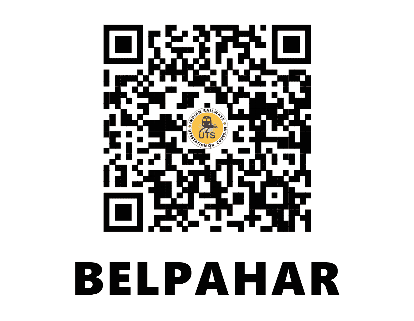 UTS QR Code for BELPAHAR - BPH - SB (ODISHA)