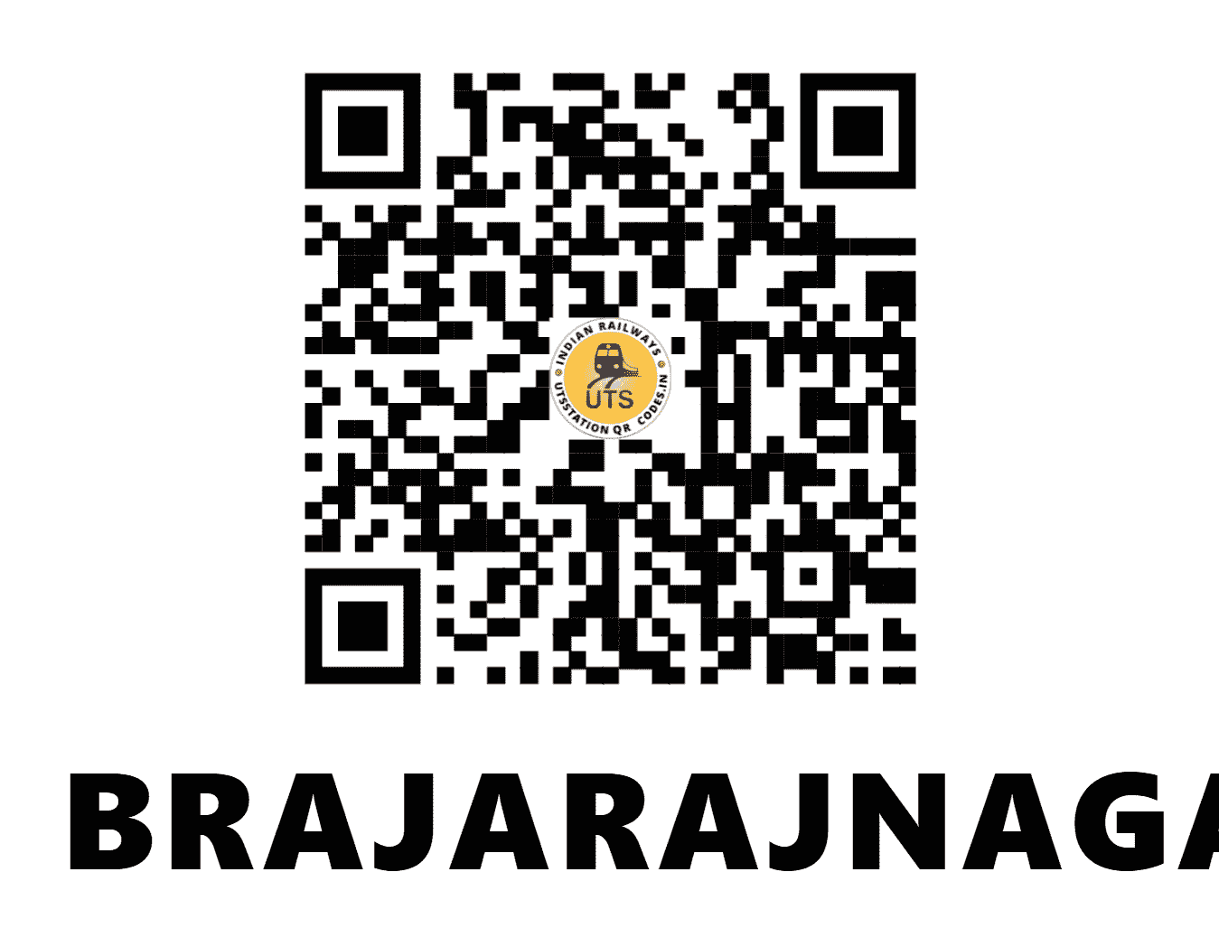 UTS QR Code for BRAJARAJNAGAR - BRJN - SB (ODISHA)