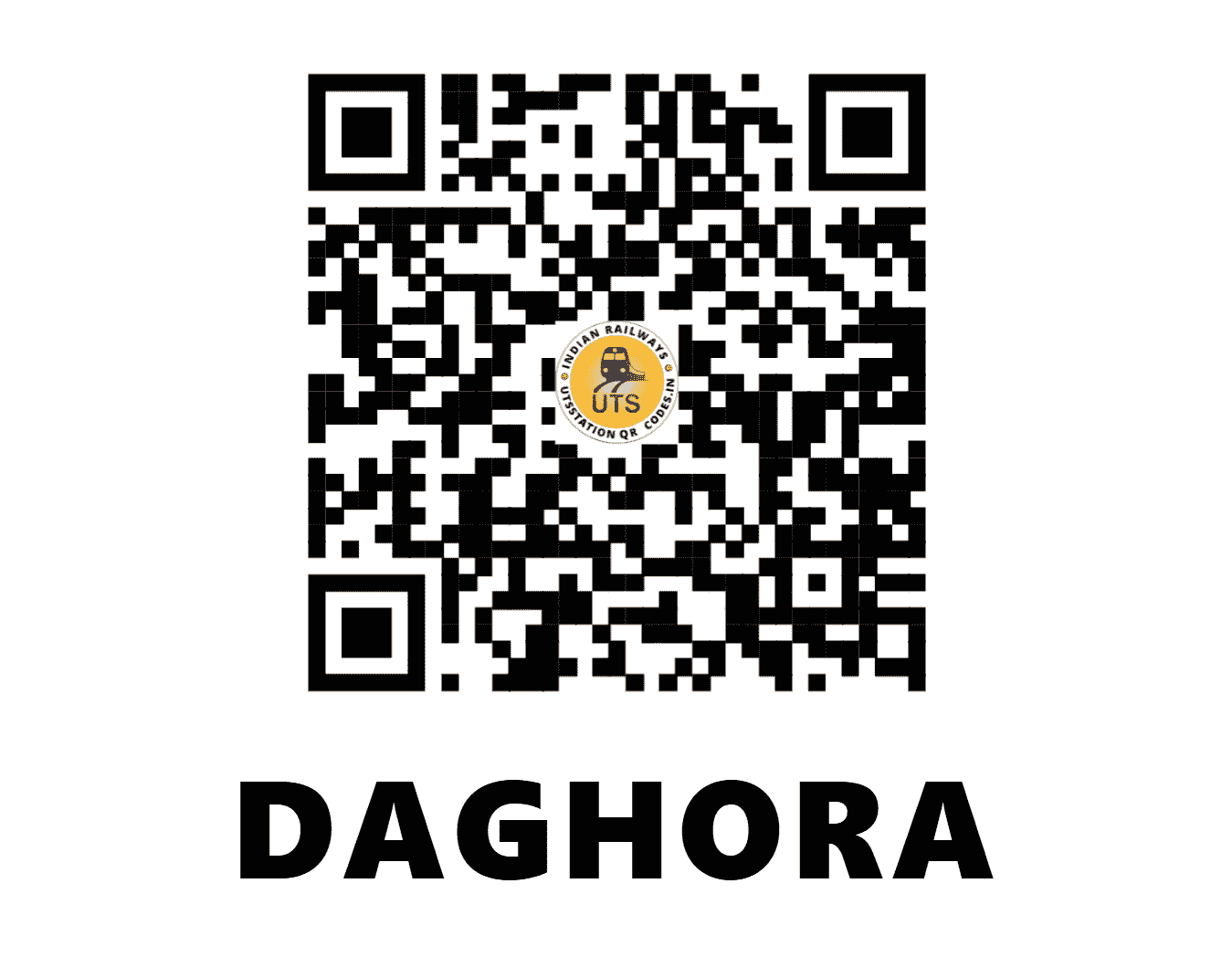 UTS QR Code for DAGHORA - DAO - SB (ODISHA)