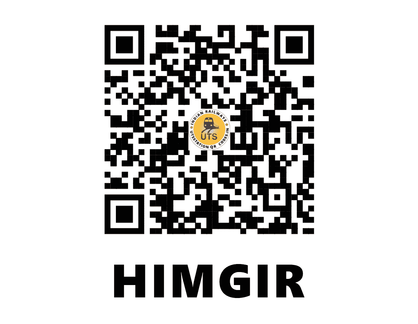 UTS QR Code for HIMGIR - HGR - SB (ODISHA)