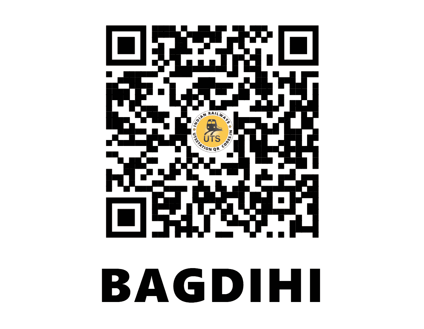 UTS QR Code for BAGDIHI - BEH - SE (ODISHA)