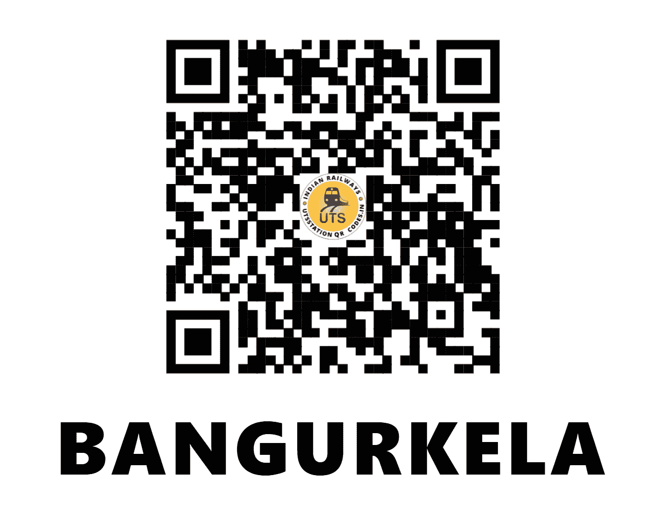 UTS QR Code for BANGURKELA - BGKA - SE (ODISHA)