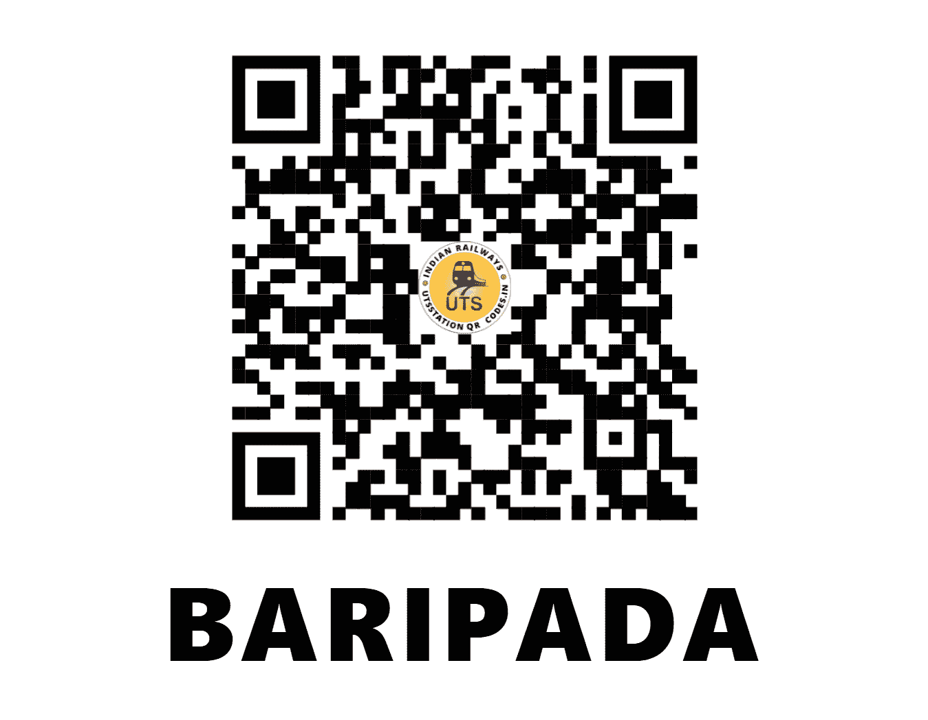 UTS QR Code for BARIPADA - BPO - SE (ODISHA)