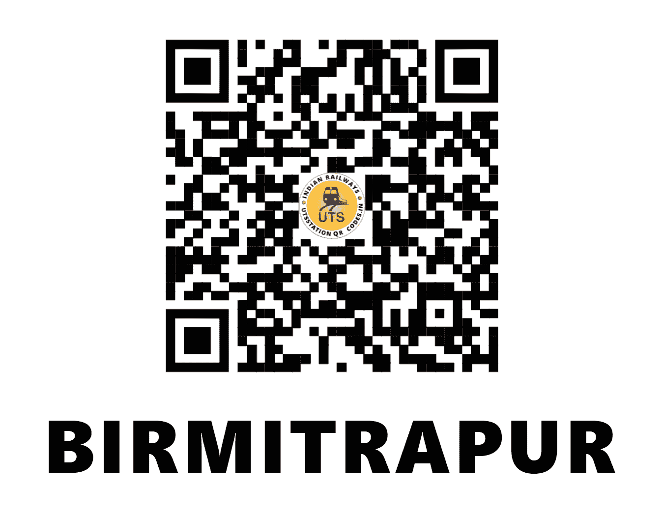 UTS QR Code for BIRMITRAPUR - BRMP - SE (ODISHA)