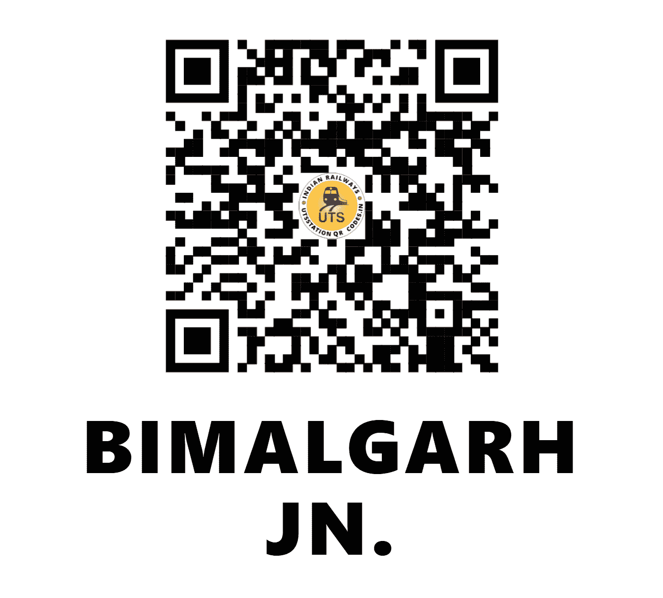 UTS QR Code for BIMALGARH JN. - BUF - SE (ODISHA)