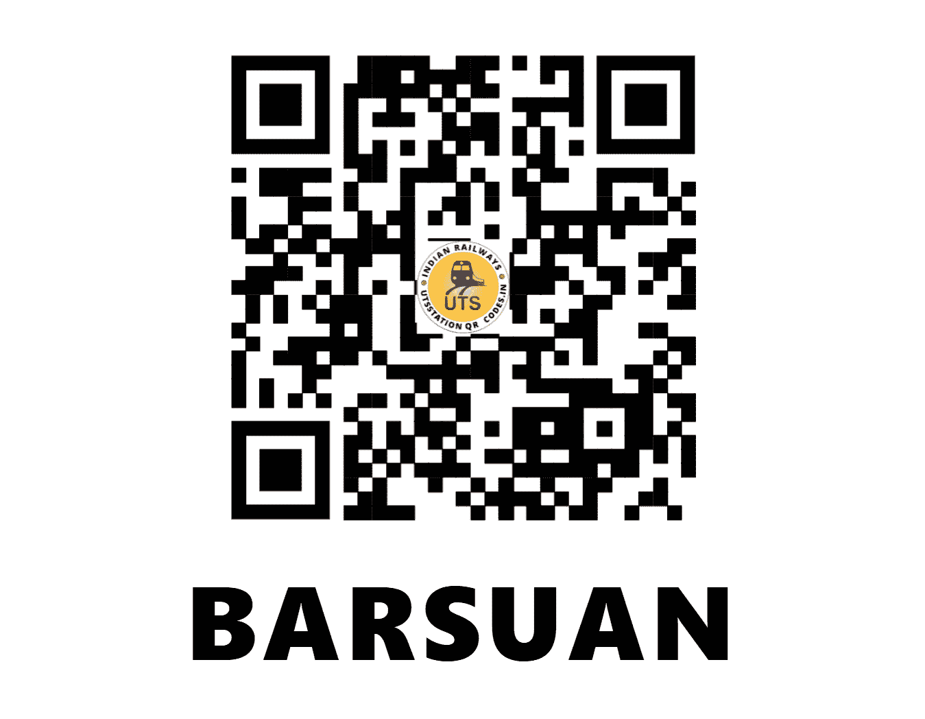 UTS QR Code for BARSUAN - BXF - SE (ODISHA)