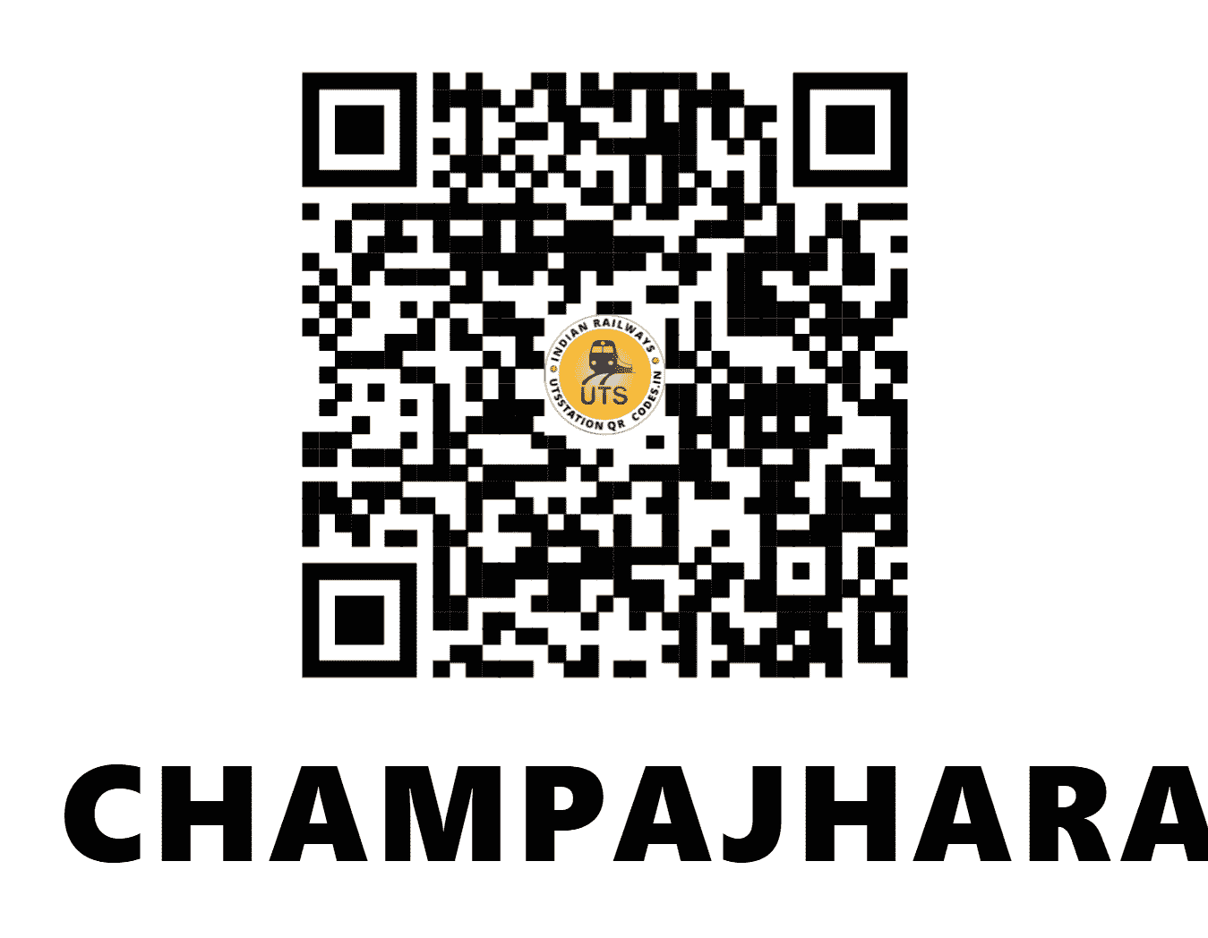 UTS QR Code for CHAMPAJHARAN - CJQ - SE (ODISHA)