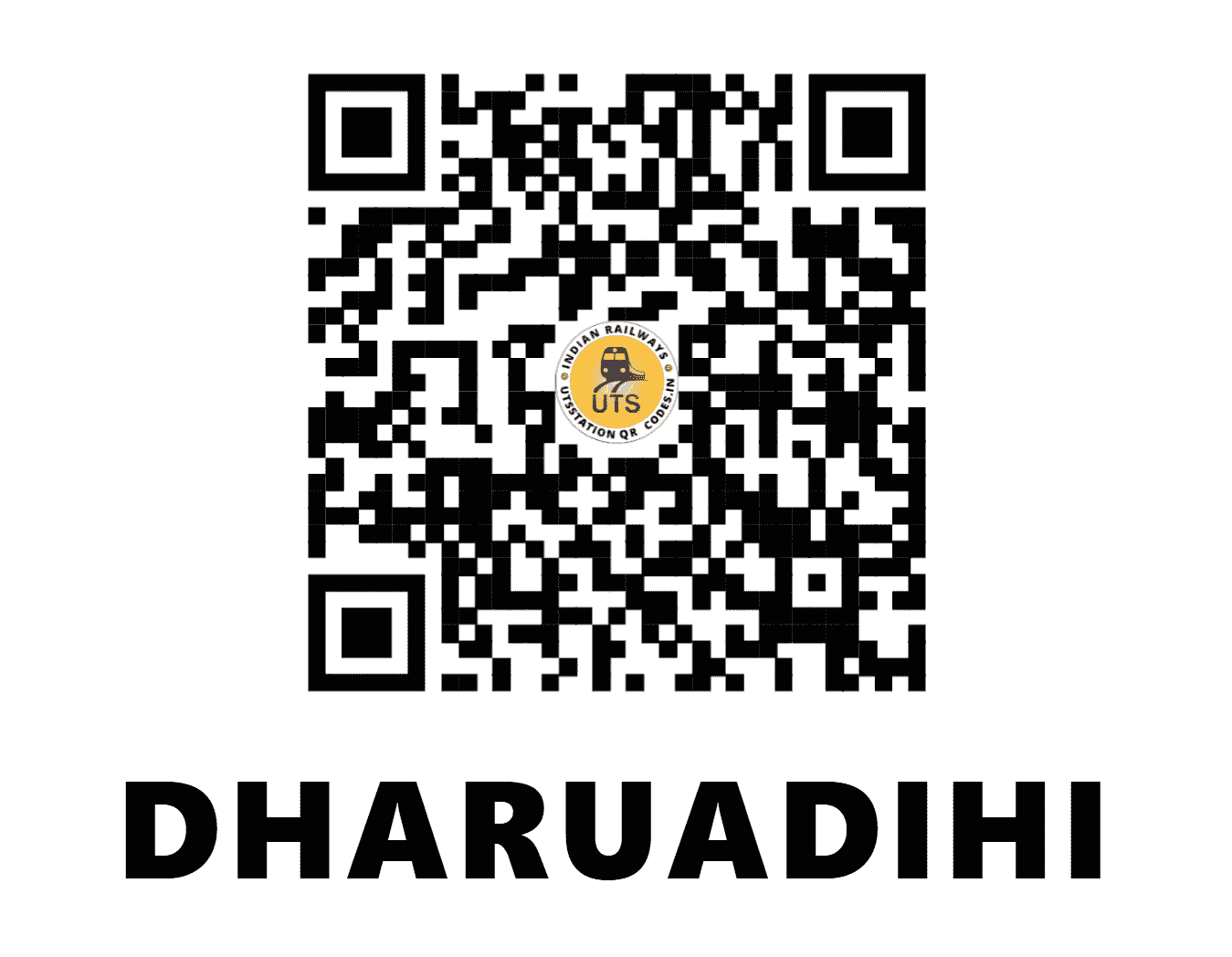 UTS QR Code for DHARUADIHI - DIH - SE (ODISHA)