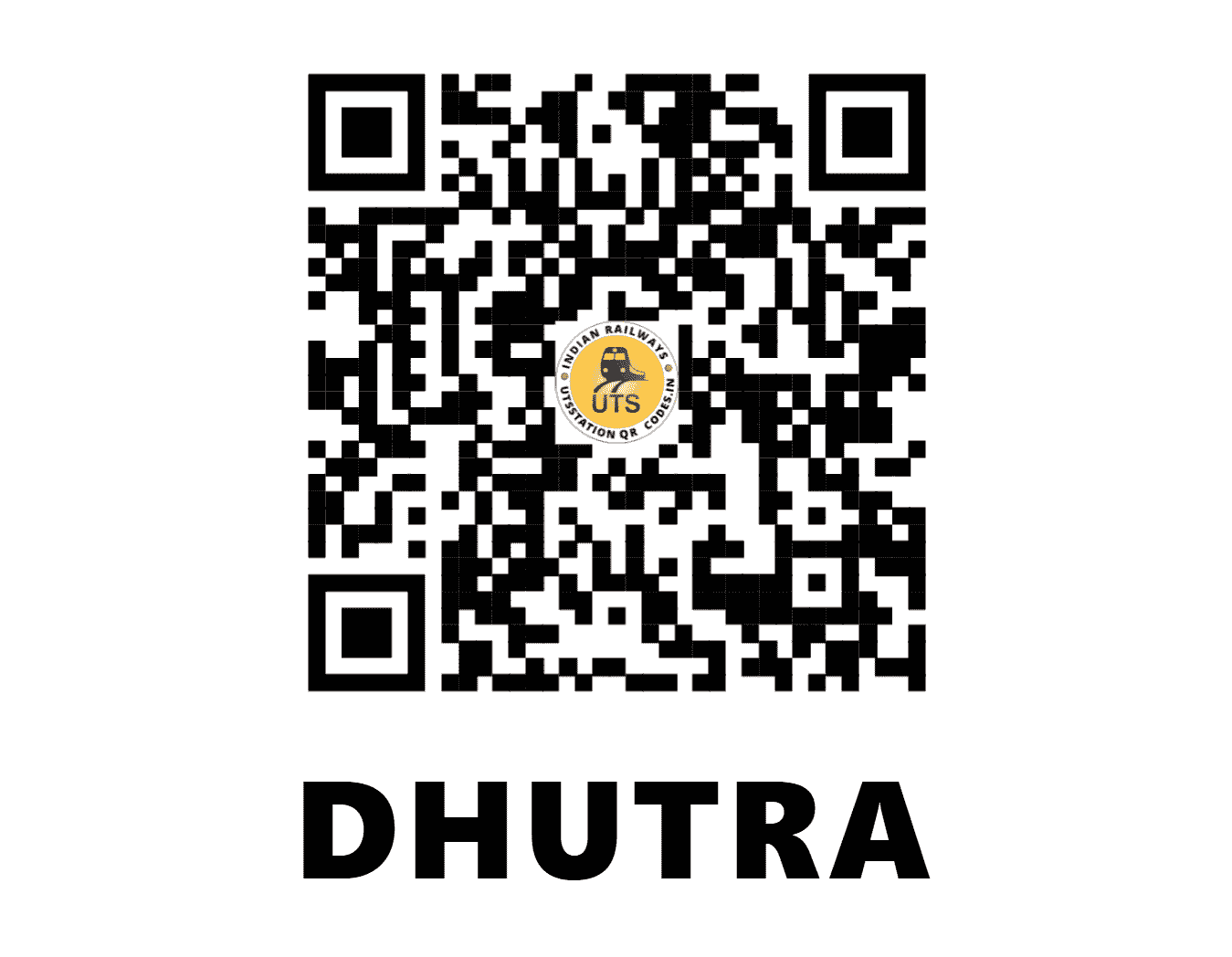 UTS QR Code for DHUTRA - DTV - SE (ODISHA)