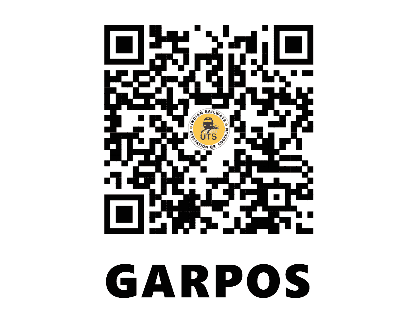 UTS QR Code for GARPOS - GPH - SE (ODISHA)