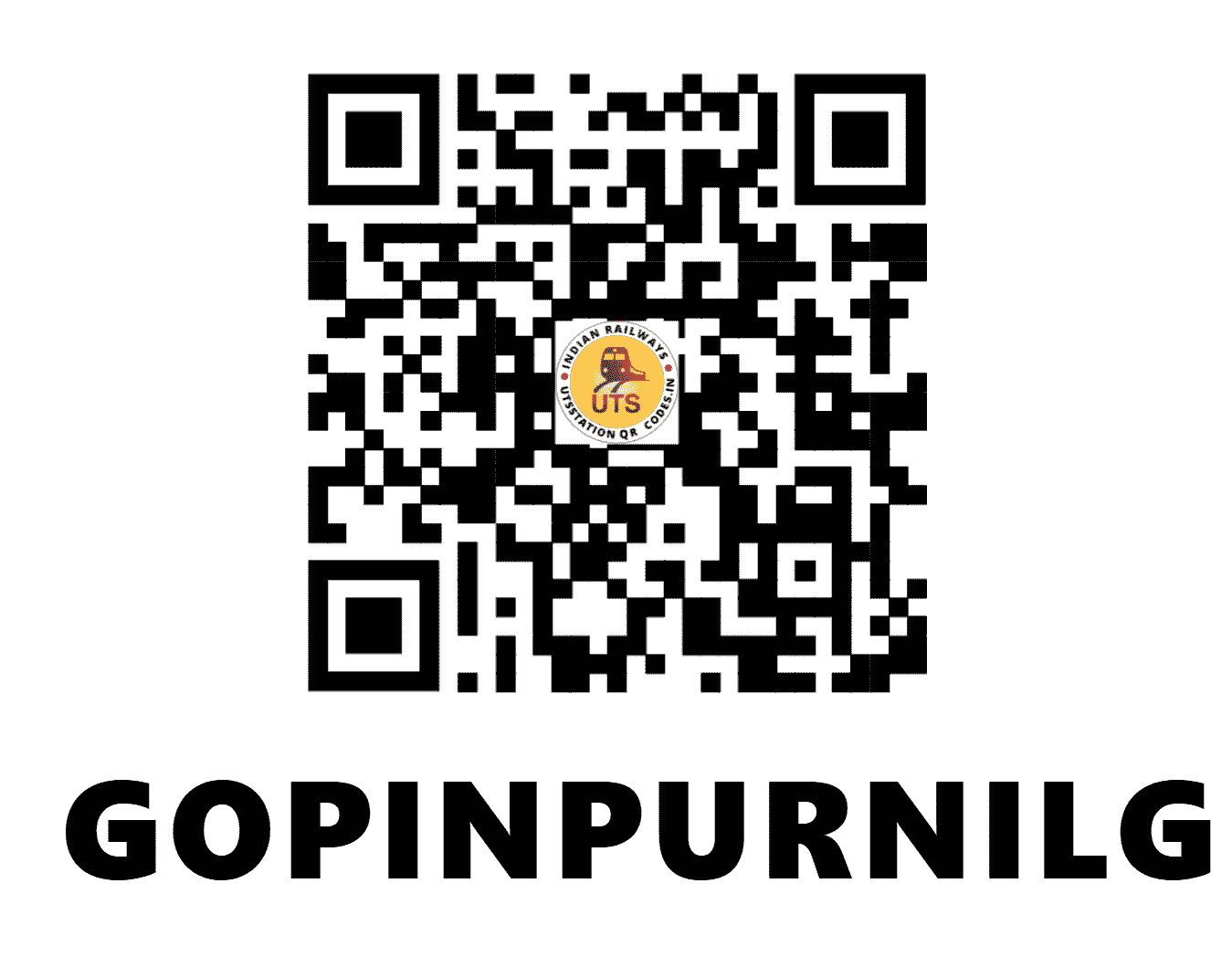 UTS QR Code for GOPINPURNILGIRI - GPNB - SE (ODISHA)