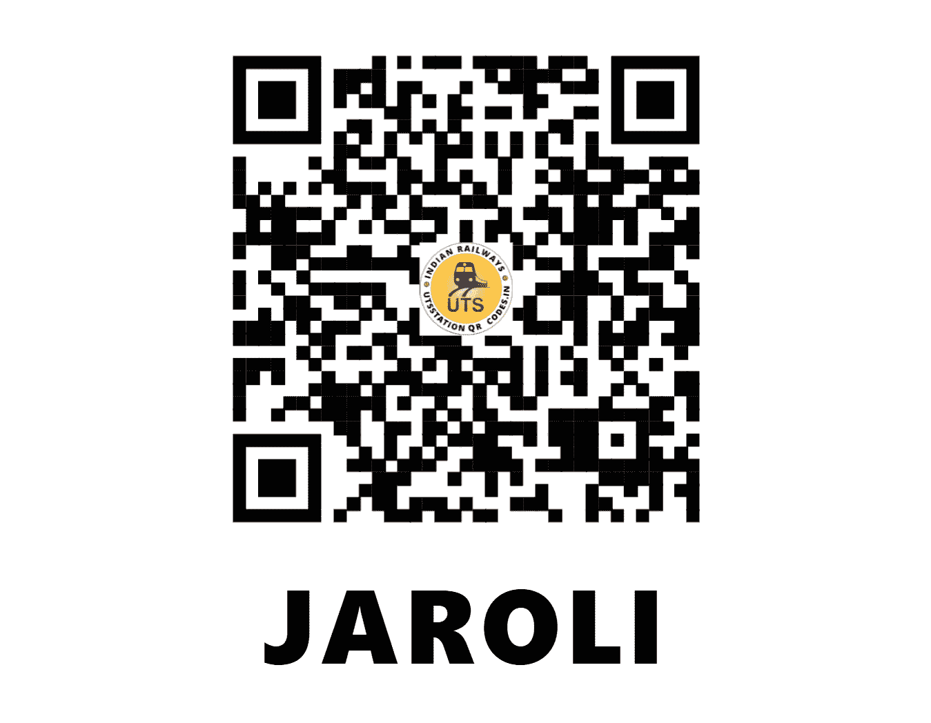 UTS QR Code for JAROLI - JRLI - SE (ODISHA)