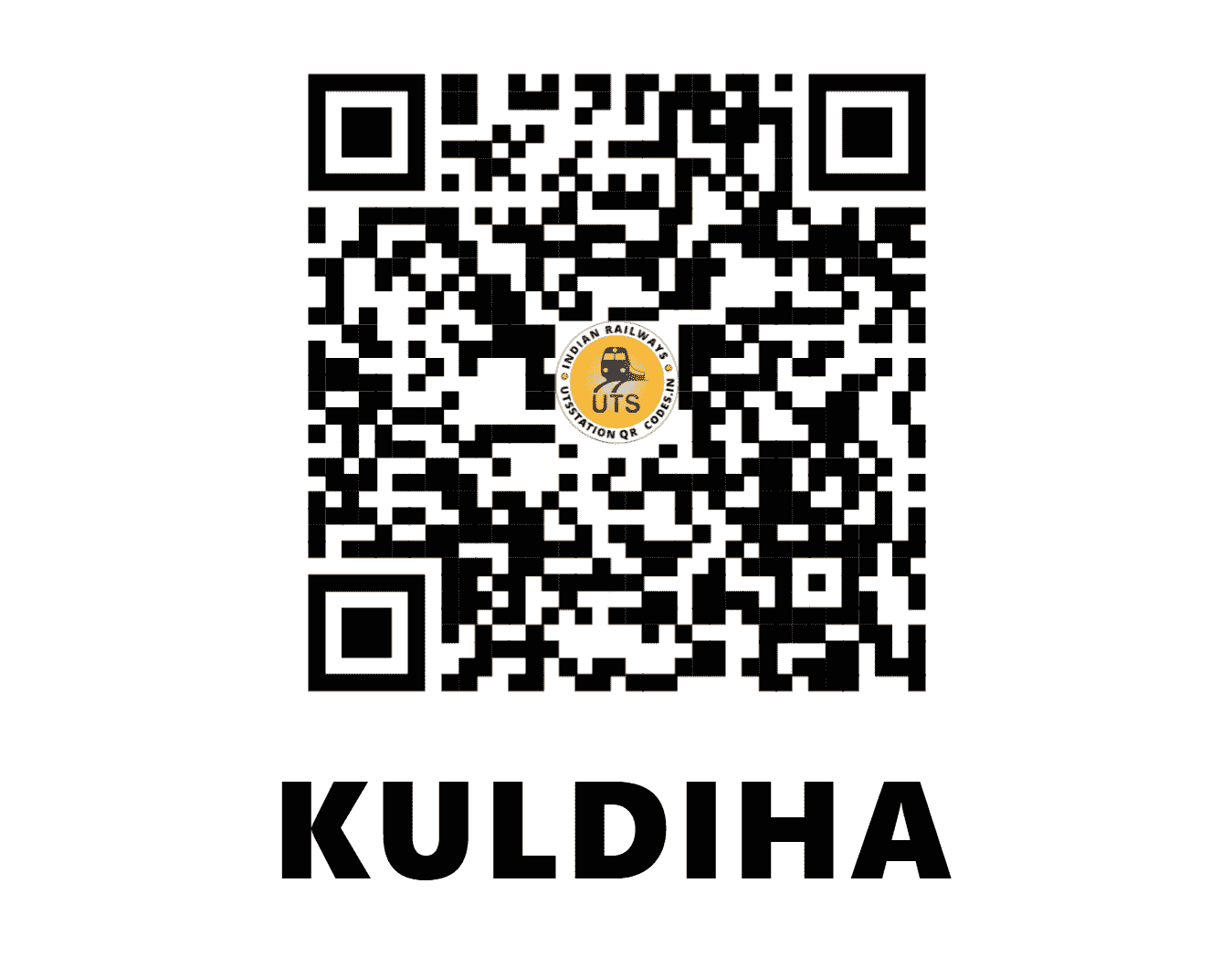 UTS QR Code for KULDIHA - KIJ - SE (ODISHA)