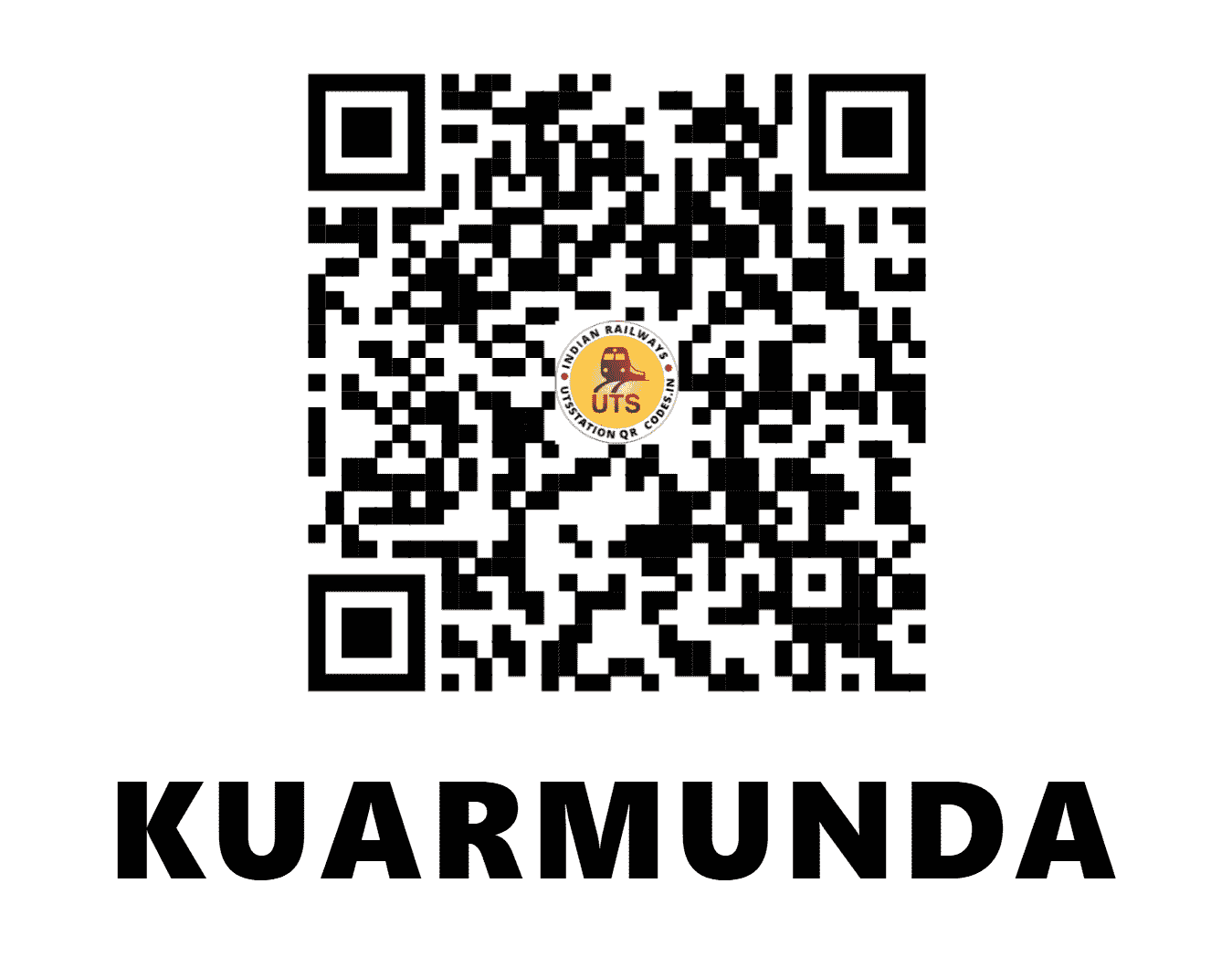 UTS QR Code for KUARMUNDA - KRMD - SE (ODISHA)