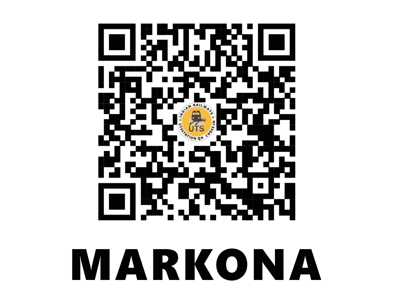 UTS QR Code for MARKONA - MKO - SE (ODISHA)