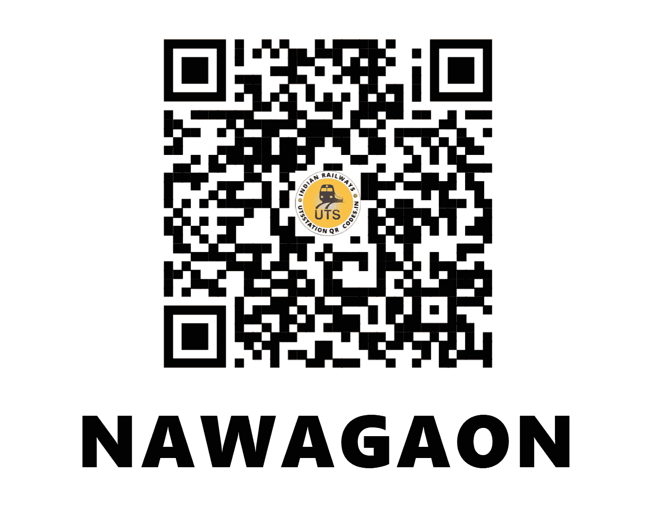 UTS QR Code for NAWAGAON - NXN - SE (ODISHA)