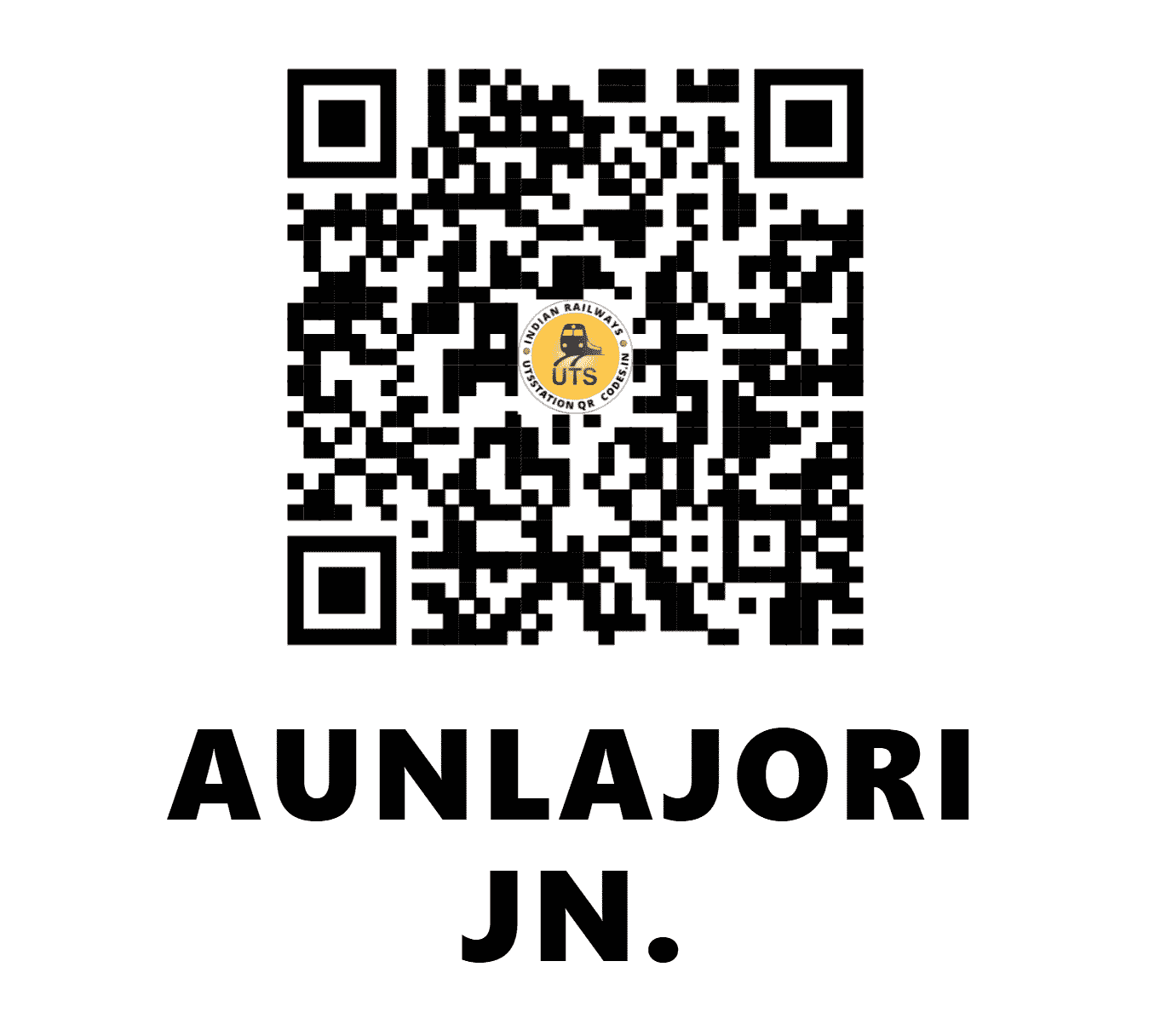 UTS QR Code for AUNLAJORI JN. - OND - SE (ODISHA)