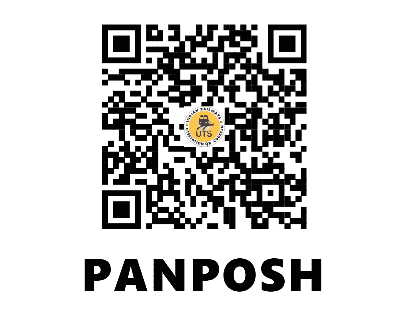 UTS QR Code for PANPOSH - PPO - SE (ODISHA)