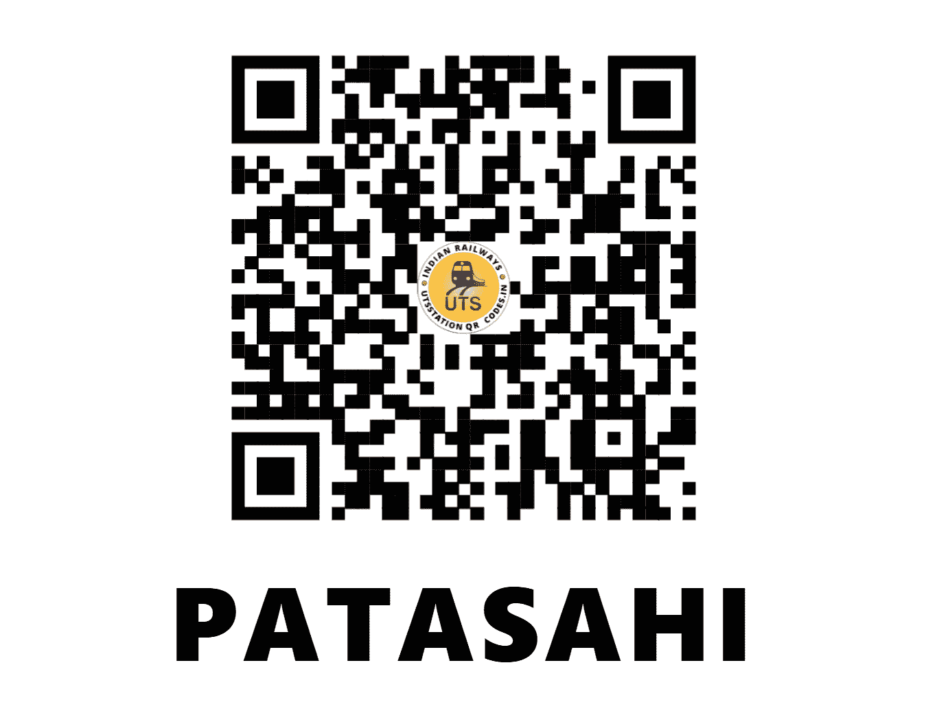 UTS QR Code for PATASAHI - PSJ - SE (ODISHA)