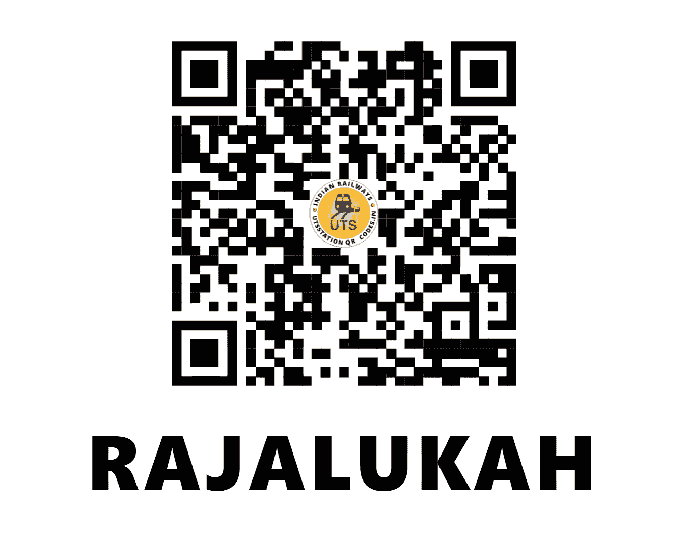 UTS QR Code for RAJALUKAH - RJLK - SE (ODISHA)