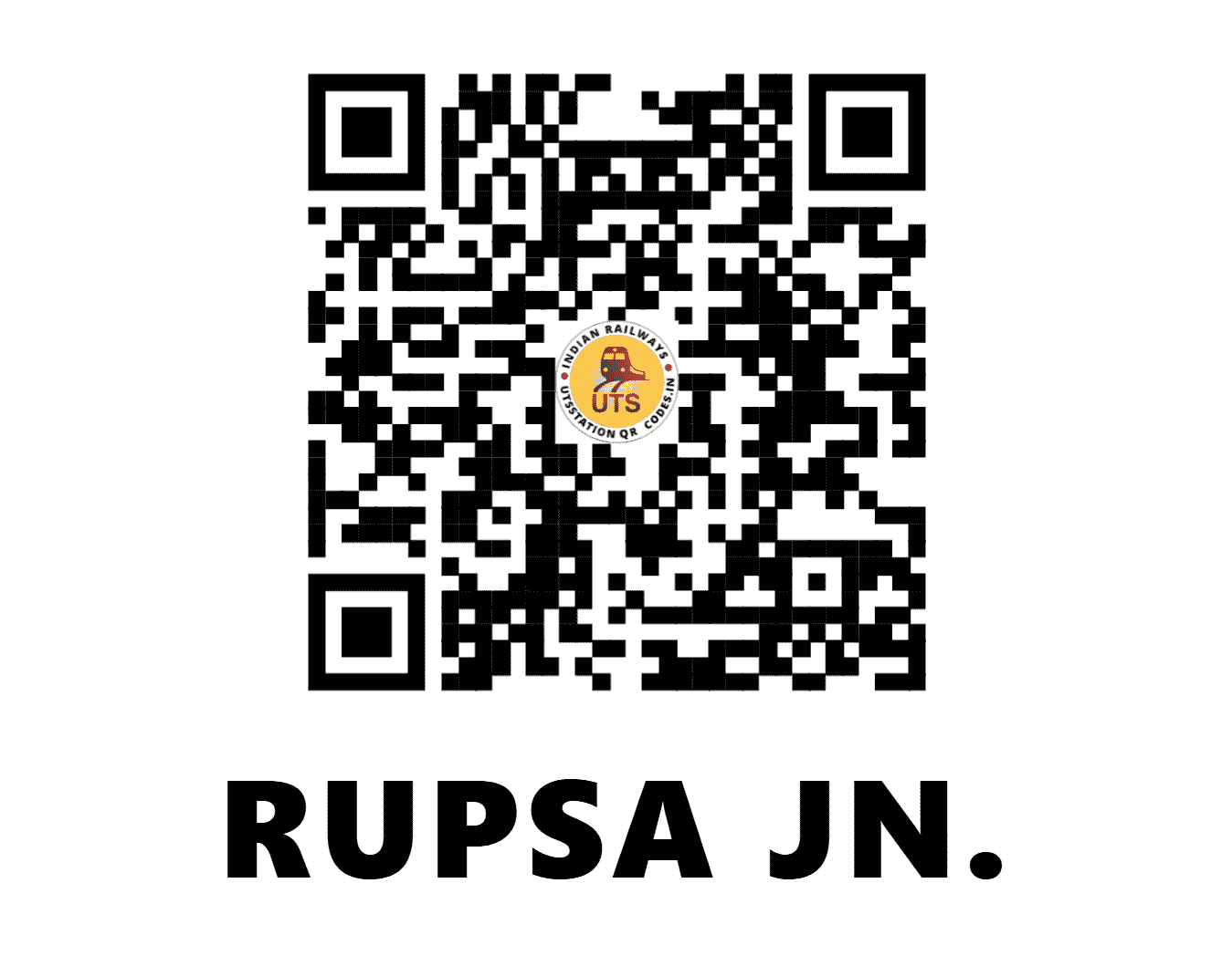 UTS QR Code for RUPSA JN. - ROP - SE (ODISHA)