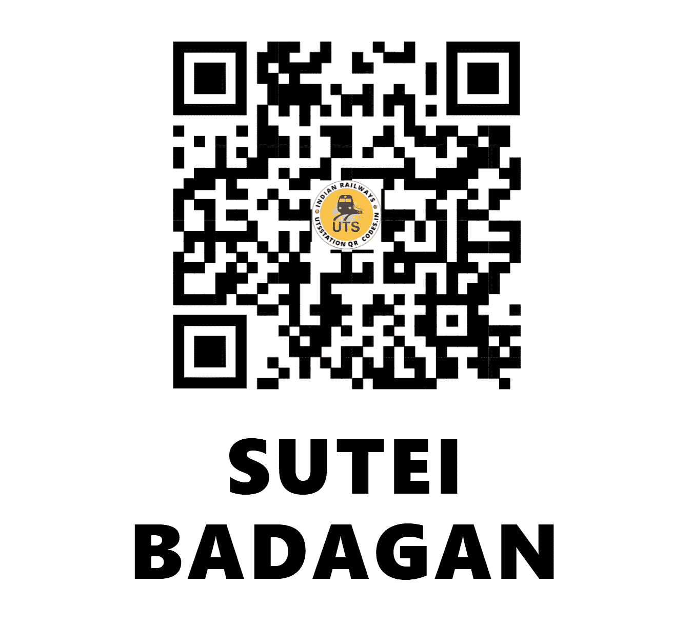 UTS QR Code for SUTEI BADAGAN - SBGB - SE (ODISHA)