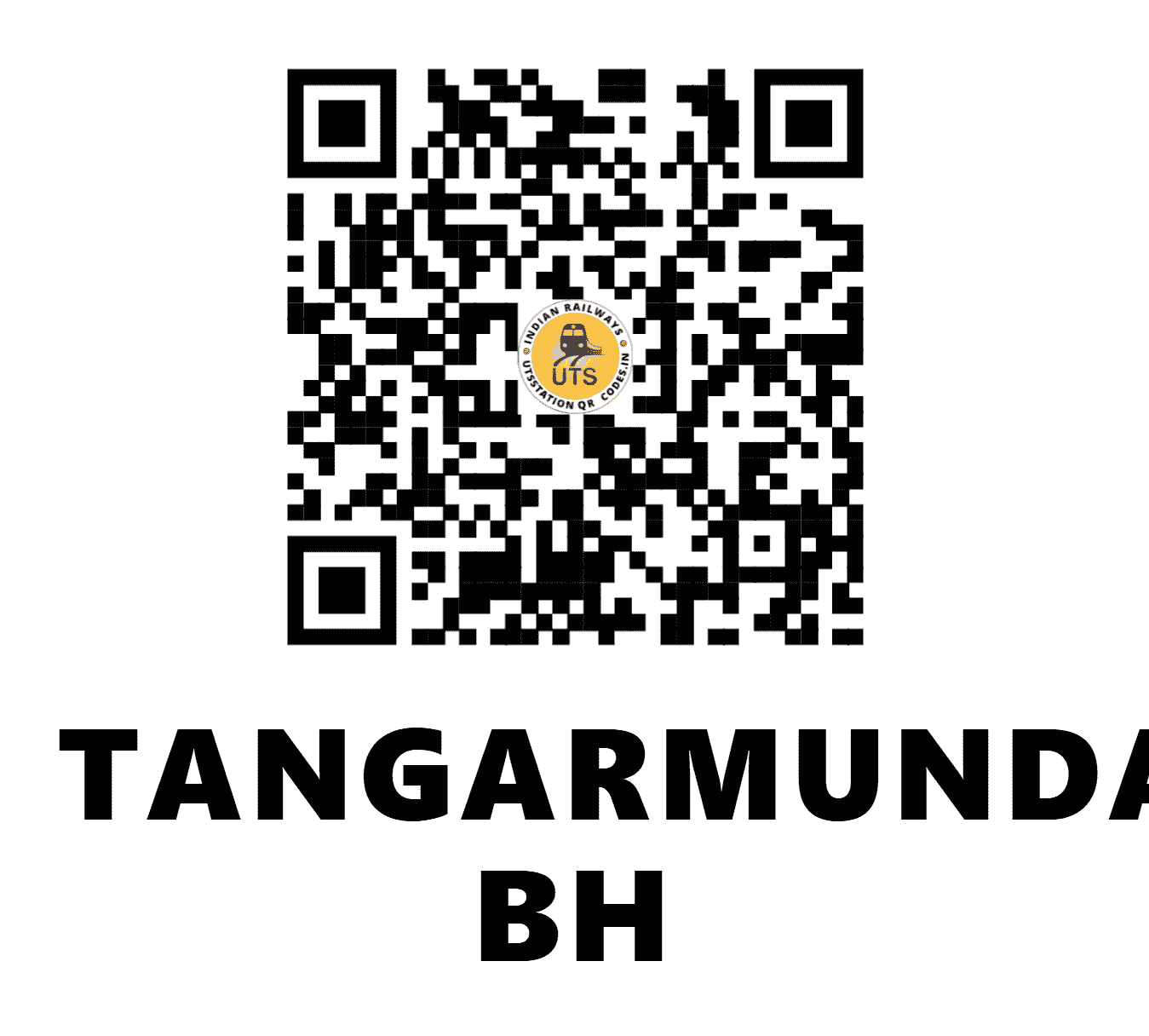 UTS QR Code for TANGARMUNDA BH - TGM - SE (ODISHA)