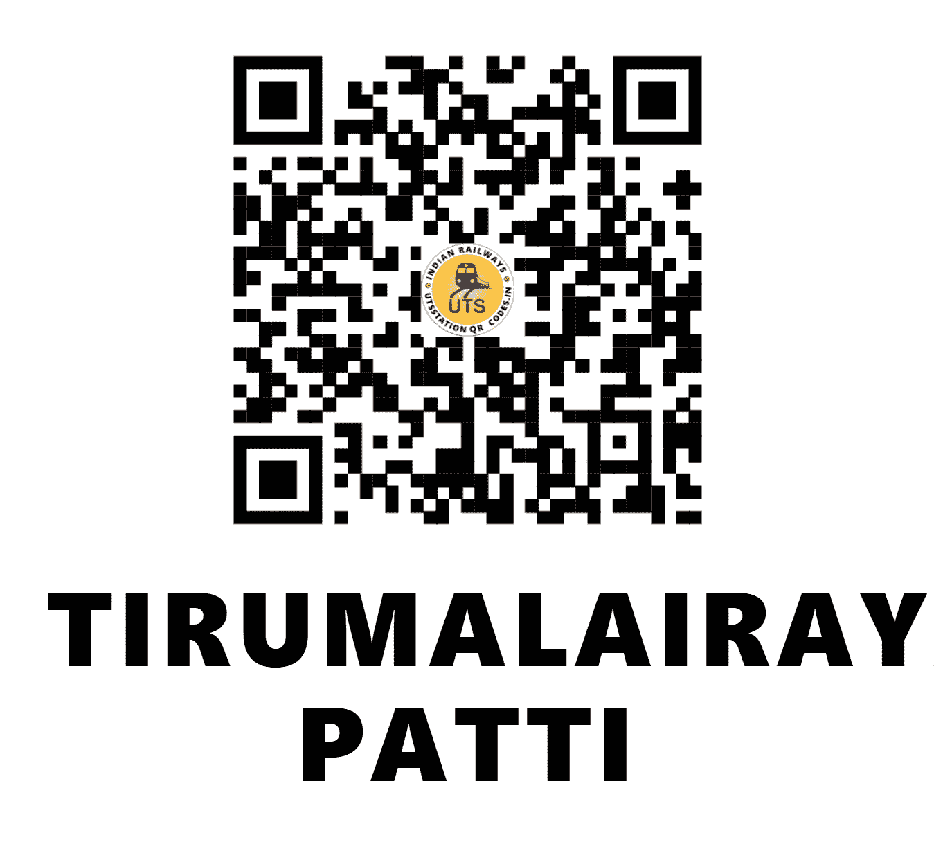 UTS QR Code for TIRUMALAIRAYAN PATTI - TMPT - SR (PUDUCHERRY)