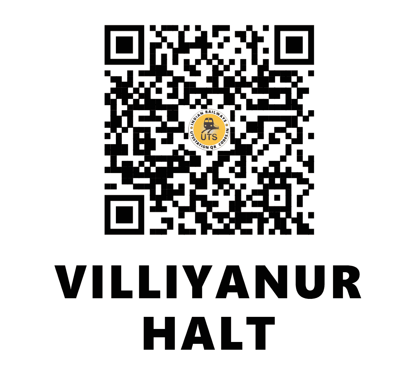 UTS QR Code for VILLIYANUR HALT - VI - SR (PUDUCHERRY)