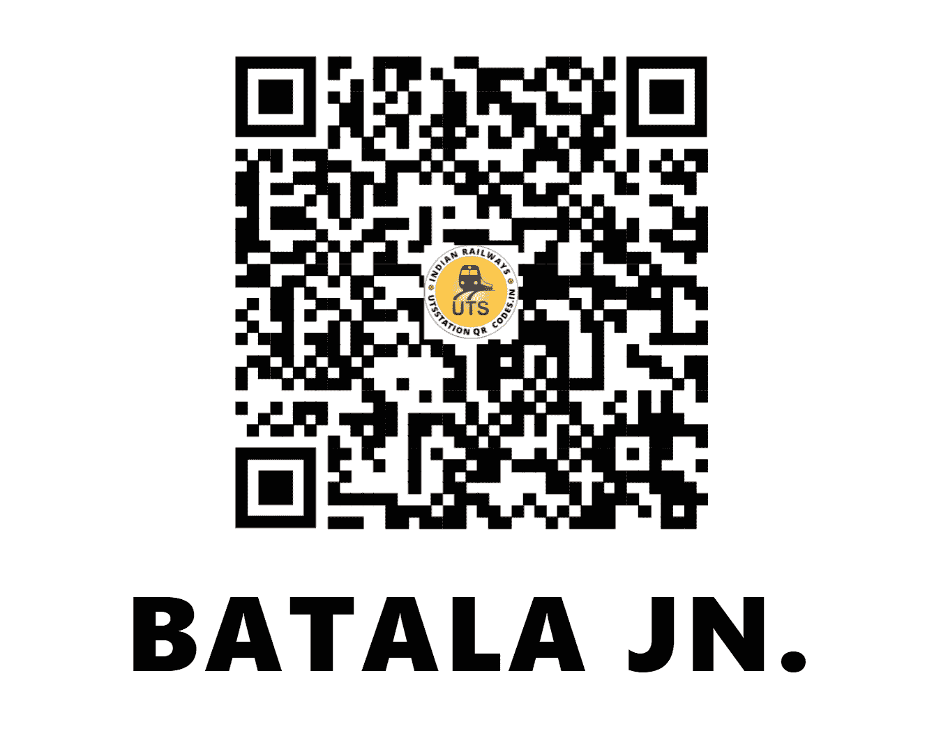UTS QR Code for BATALA JN. - BAT - NR (PUNJAB)