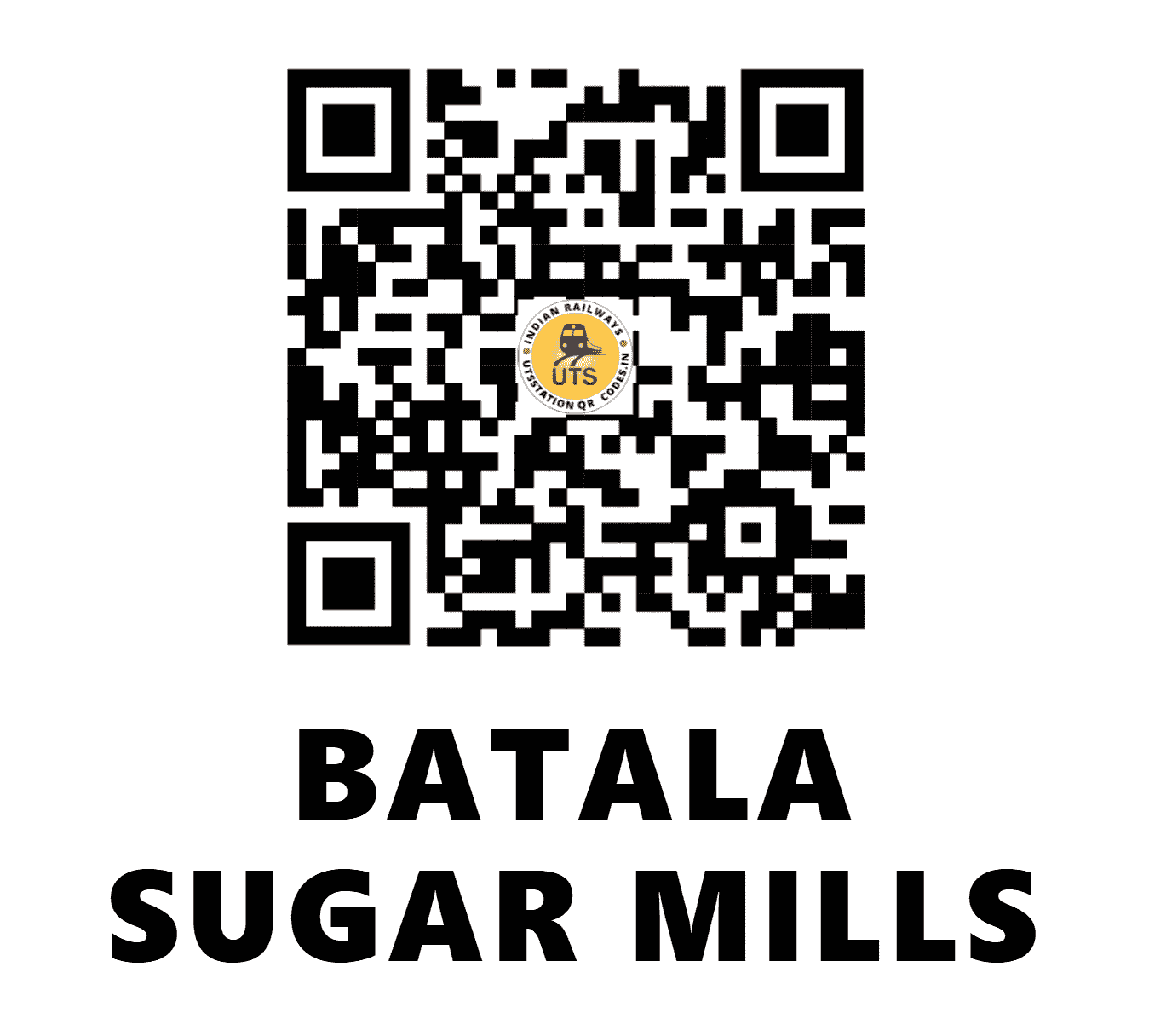 UTS QR Code for BATALA SUGAR MILLS - BATM - NR (PUNJAB)