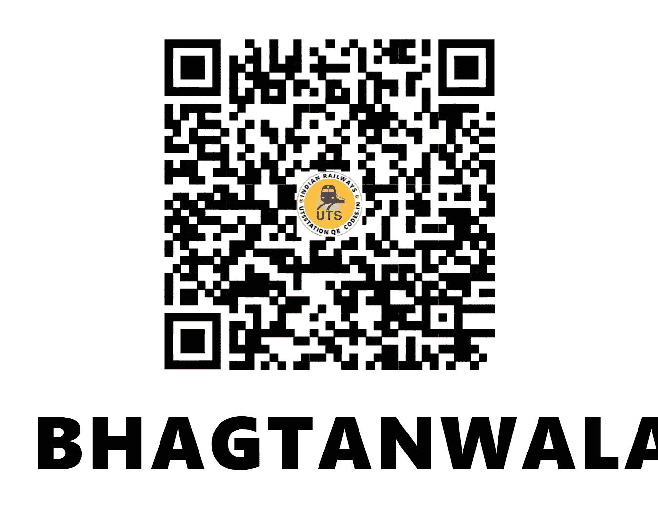 UTS QR Code for BHAGTANWALA - BGTN - NR (PUNJAB)