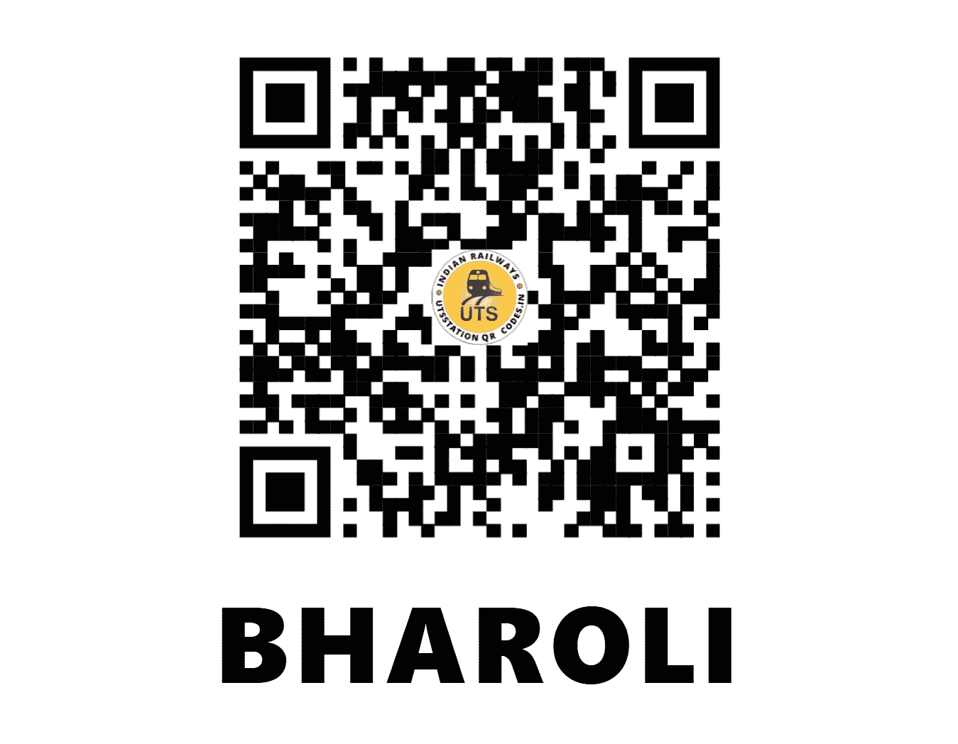 UTS QR Code for BHAROLI - BHRL - NR (PUNJAB)