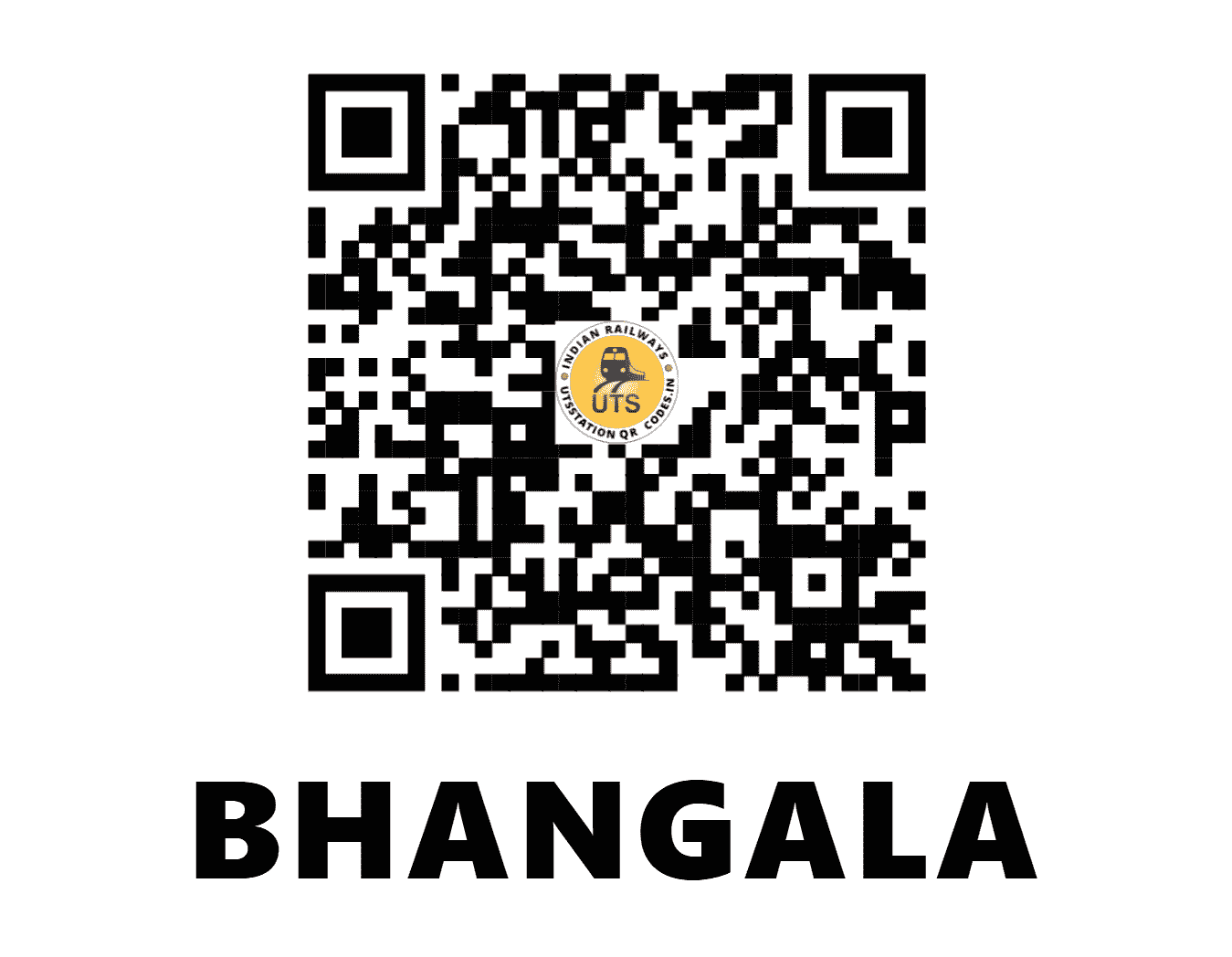 UTS QR Code for BHANGALA - BNGL - NR (PUNJAB)