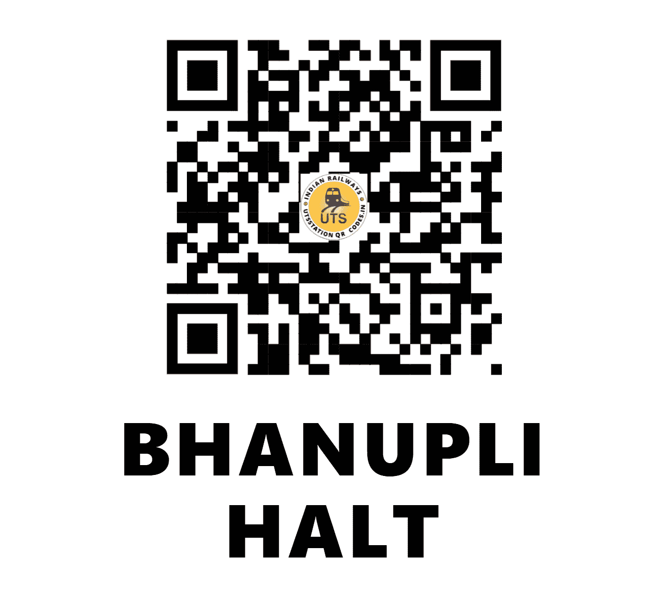 UTS QR Code for BHANUPLI HALT - BNLY - NR (PUNJAB)