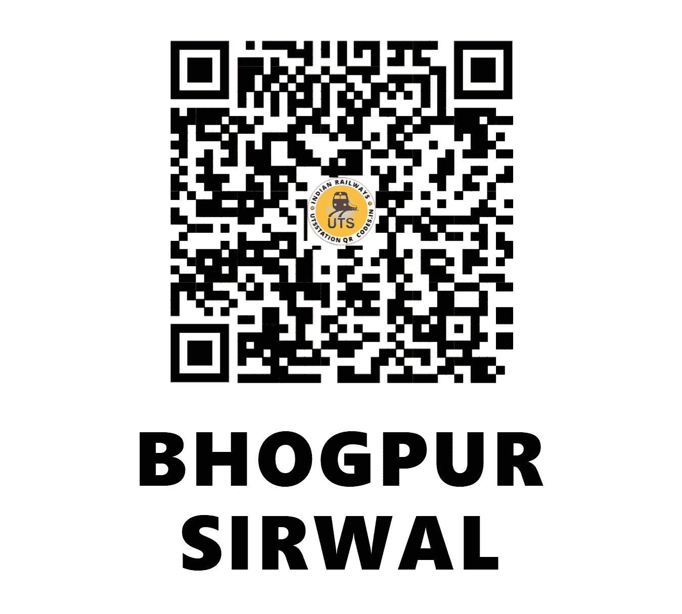 UTS QR Code for BHOGPUR SIRWAL - BPRS - NR (PUNJAB)