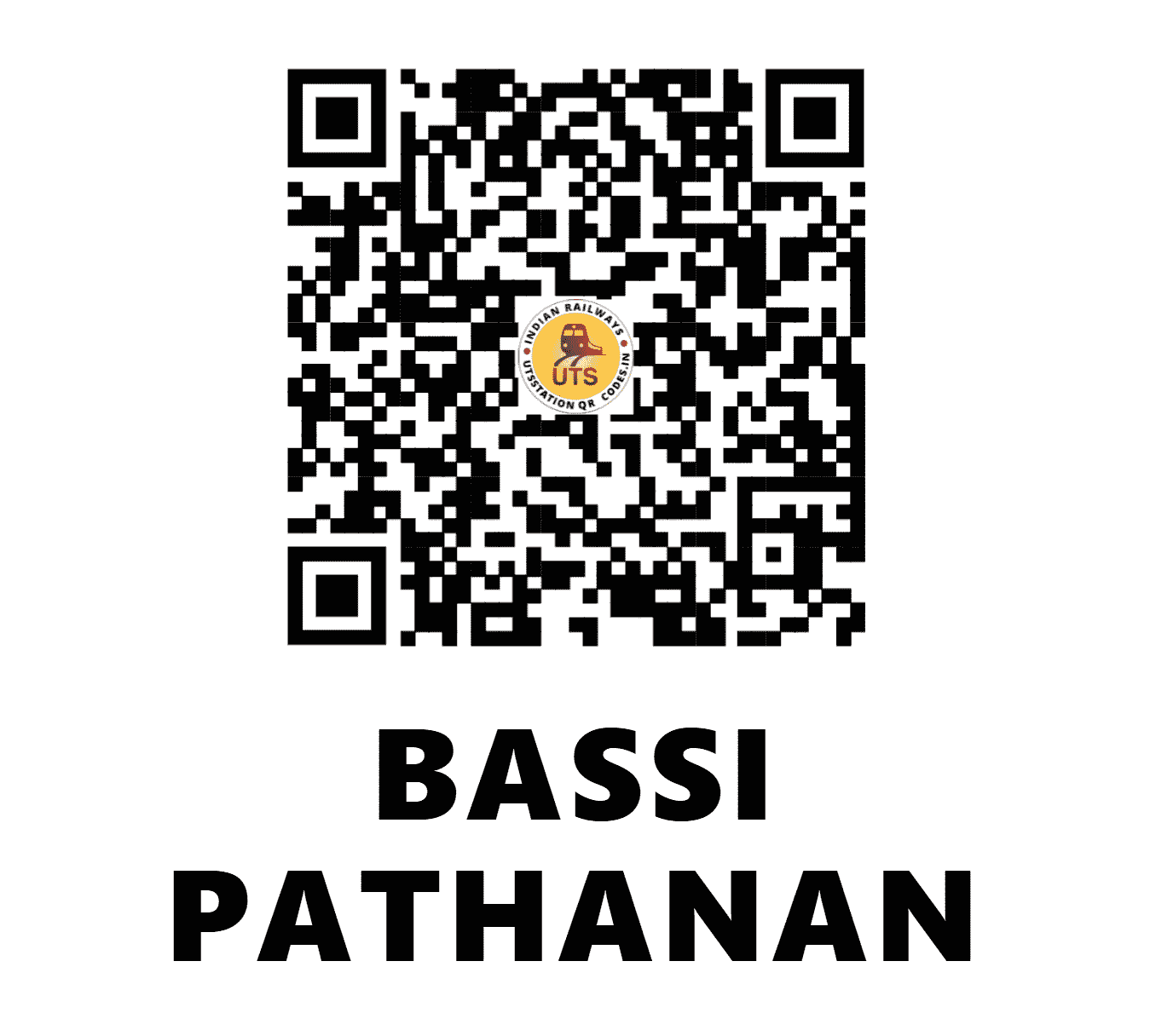 UTS QR Code for BASSI PATHANAN - BSPN - NR (PUNJAB)