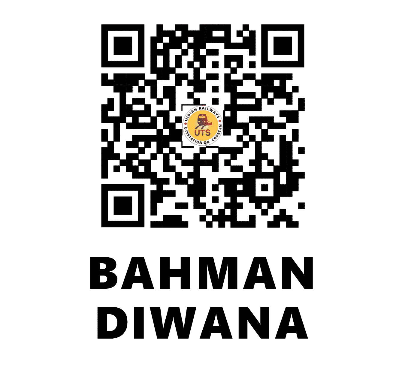 UTS QR Code for BAHMAN DIWANA - BWX - NR (PUNJAB)