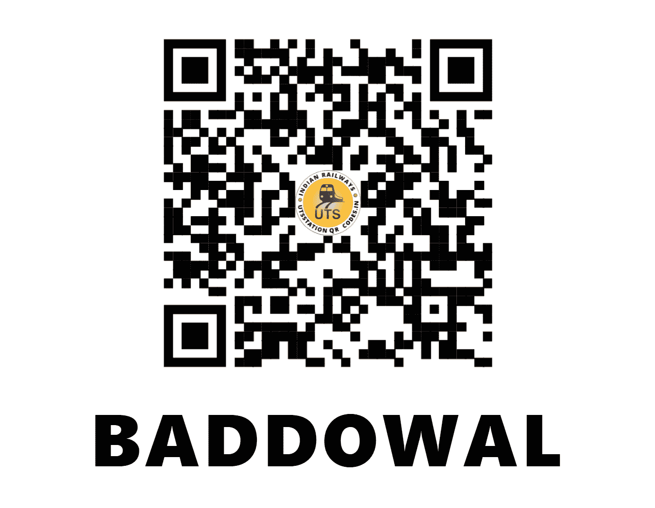 UTS QR Code for BADDOWAL - BWZ - NR (PUNJAB)